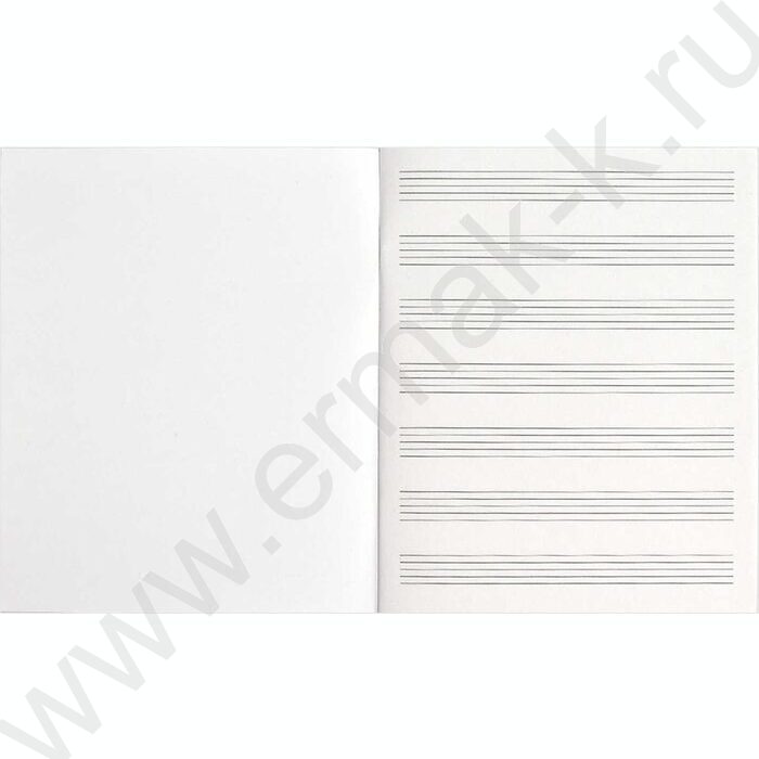 Тетрадь для нот 24л А5+ мл.классы "Музыкальное сердце" расширенный нотный стан | Фото 3