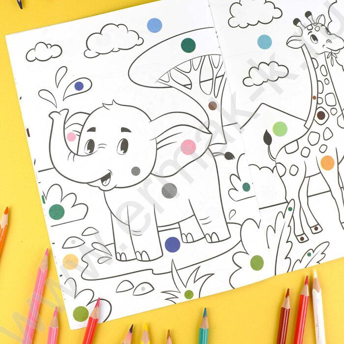 Раскраска 165*235 Раскраска по цветным точкам.Животные | Фото 4