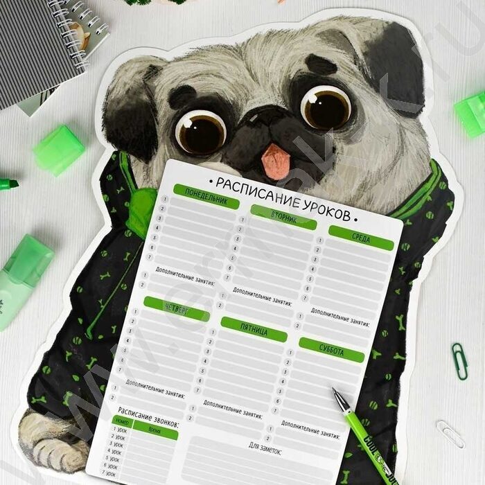Расписание уроков А3 Бульдог /выб.Уф-лак/ | Фото 2