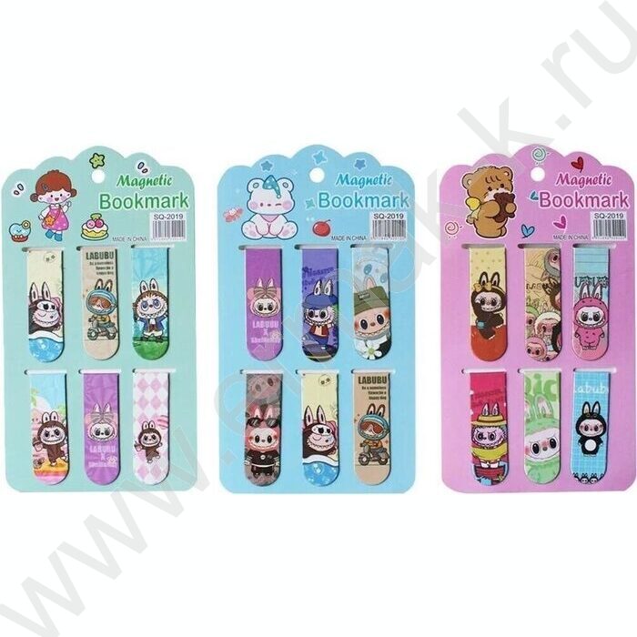 Закладки магнитные "Зубастик" /набор 6шт /блистер | Фото 1