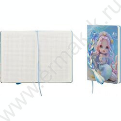 Блокнот-ежедневник 80л 21*14,5см "Русалка" твёрдый переплёт с поролоном, матовый ламинат, цветна NEW | Фото 2