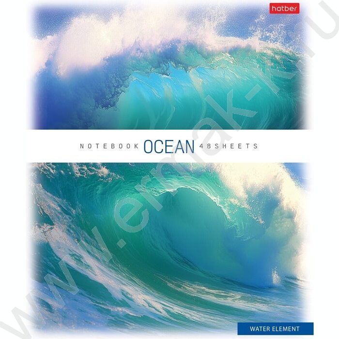 Тетрадь  48л линейка пл.обл. "Ocean" ассорти | Фото 4