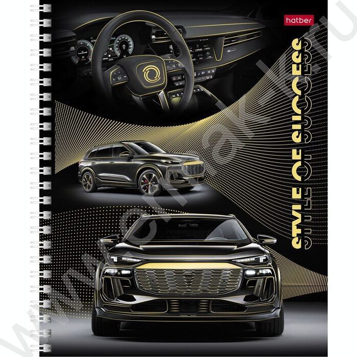 Тетрадь  48л клетка/спираль "Роскошь и стиль" /3D фольга/мат. лам. /4вида | Фото 2