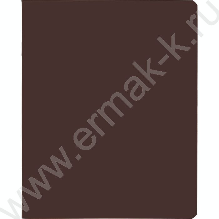 Тетрадь  48л клетка "SoloMatte- Каштановый мед" /ламинация Soft-touch/ | Фото 1