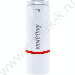 Съемный носитель информации  8GB USB Flash Drive <USB 2.0> белый "Crown" | Фото 1