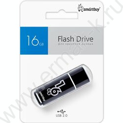 Съемный носитель информации 16GB USB Flash Drive <USB 2.0> черный "Glossy" | Фото 3