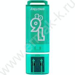 Съемный носитель информации 16GB USB Flash Drive <USB 2.0> зеленый "Glossy" | Фото 1
