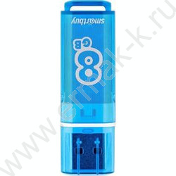 Съемный носитель информации  8GB USB Flash Drive <USB 2.0> голубой "Glossy" | Фото 1