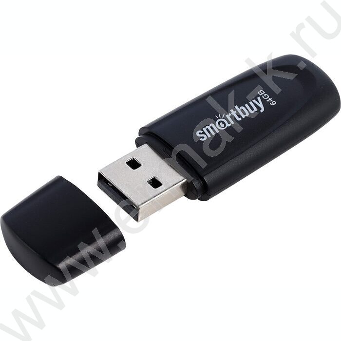Съемный носитель информации 64GB USB Flash Drive <USB 2.0> черный "Scout" | Фото 3