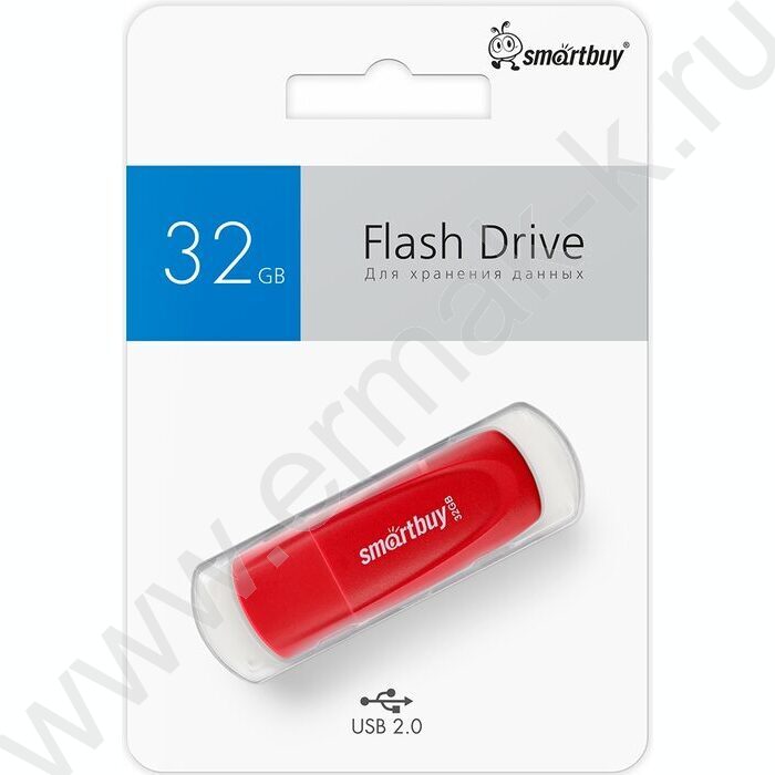 Съемный носитель информации 32GB USB Flash Drive <USB 2.0> красный "Scout" | Фото 4