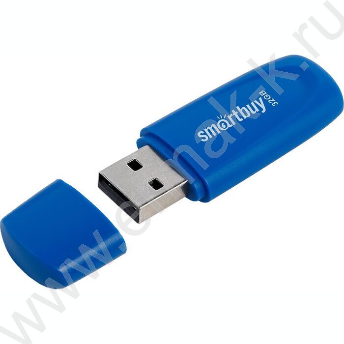 Съемный носитель информации 32GB USB Flash Drive <USB 2.0> синий "Scout" | Фото 3