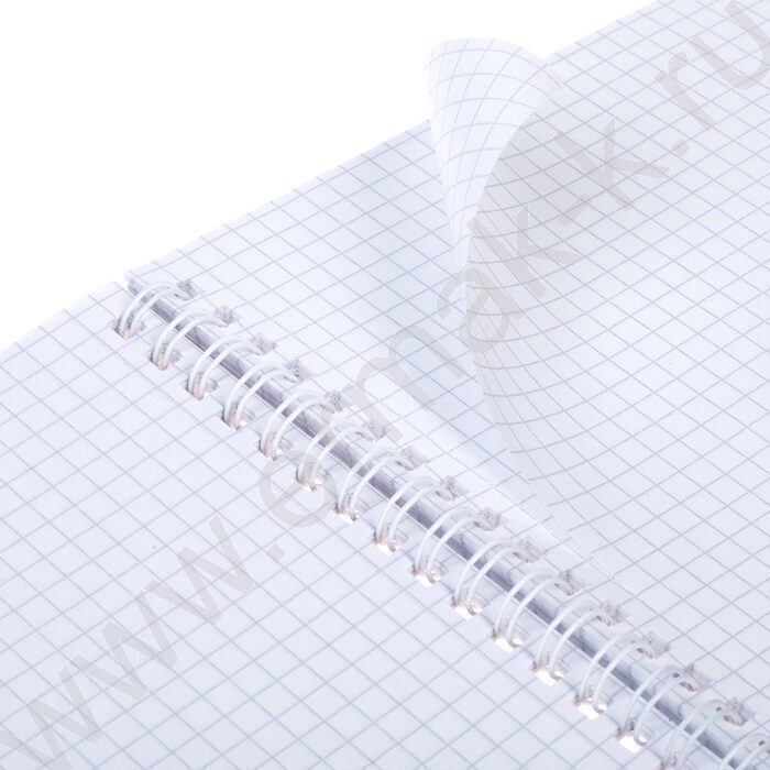 Тетрадь  96л клетка/спираль "SoloMatte- Малахит" /ламинация Soft-touch/ | Фото 3