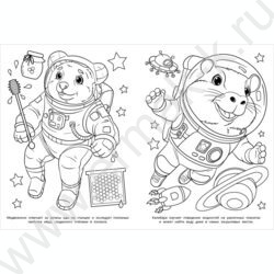 Раскраска А4 Космическая команда NEW | Фото 4