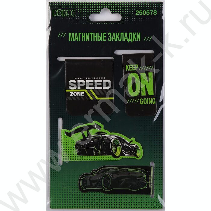 Закладки магнитные "Auto fight" набор 4шт | Фото 3