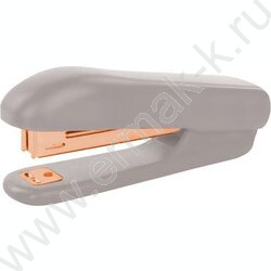 Степлер №10  12л пластик лавандово-пепельный /встроен антистеплер /метал. детали - розового золо | Фото 1