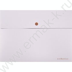 Папка-конверт на кнопке А4 "Esthetics" 350мкм. фактура "soft-touch" /непрозр. лавандово-пепельна NEW | Фото 1