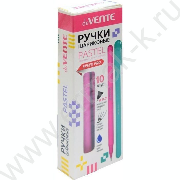 Ручка шар Pastel синяя 0,7мм,  игольчатый пишущий узел /корпус ассорти NEW | Фото 2