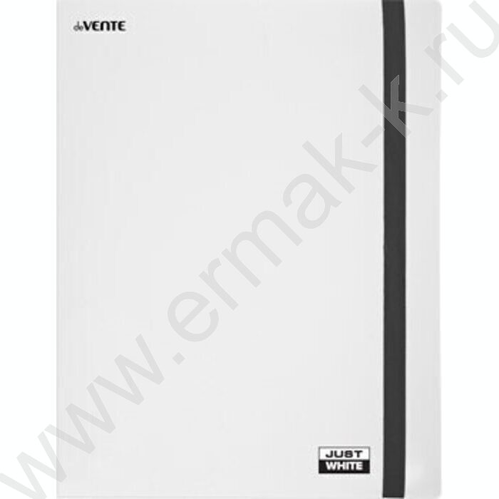 Папка на резинках "JUST WHITE" фактура "soft-touch", вертикальная резинка А4 0,6мм, непрозрачна | Фото 1