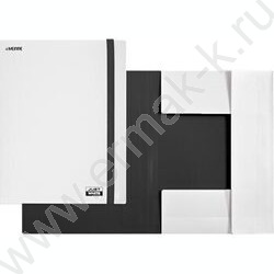 Папка на резинках "JUST WHITE" фактура "soft-touch", вертикальная резинка А4 0,6мм, непрозрачна NEW | Фото 2