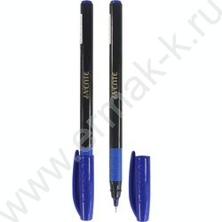 Ручка шар Triolino Black синяя 0,7мм /игольч. пишущий узел, черный трехг.корпус с каучук. держат NEW | Фото 1