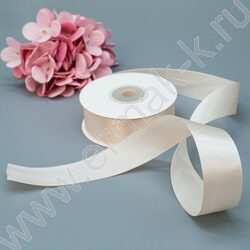 Лента атлас 2,5см*22,85м 25ярд пудровая | Фото 2