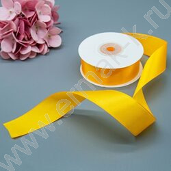 Лента атлас 2,5см*22,85м 25ярд светло-оранжевая | Фото 2