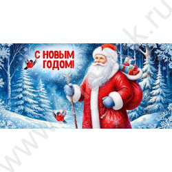 Конверт д/денег 168*90мм "С Новым годом!" NEW | Фото 1