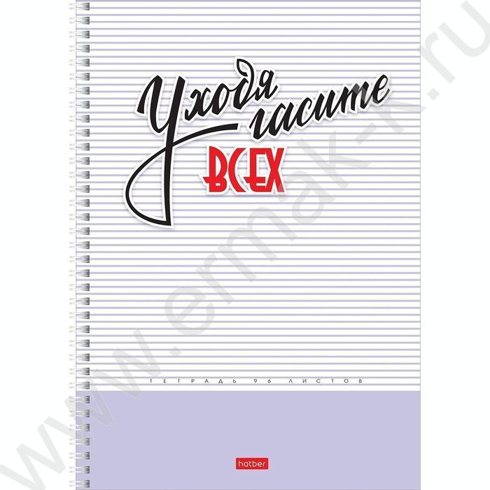 Тетрадь  96л А4 линейка/спираль/перфорация на отрыв "Пределы нормы" /мат.лам./ ассорти | Фото 2