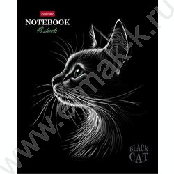 Тетрадь  48л клетка "Black Cat" /3D лак /мат.лам. /5видов NEW | Фото 6