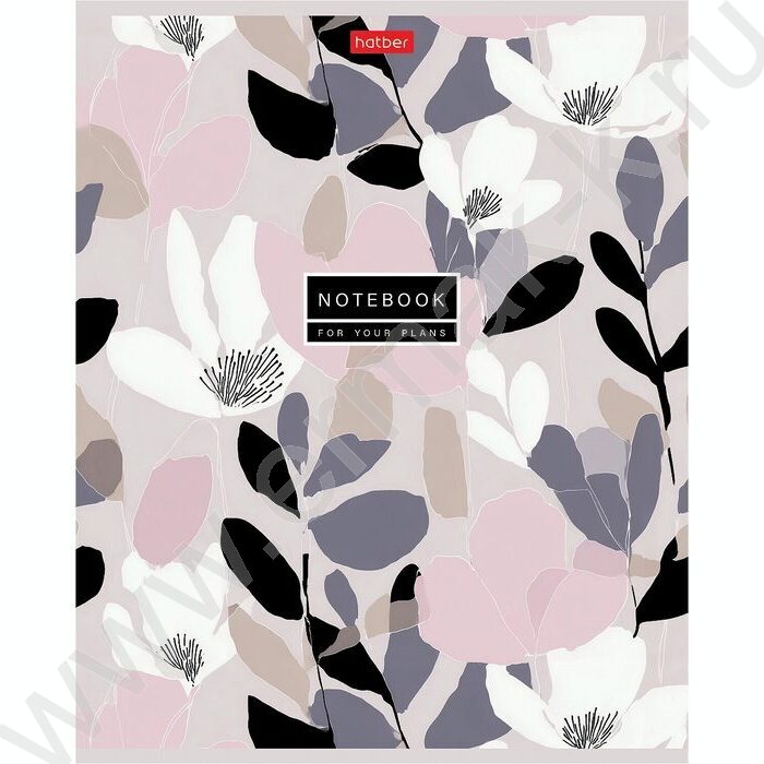 Тетрадь  48л линейка "Музыка цветов" /тиснение/ 5видов | Фото 2