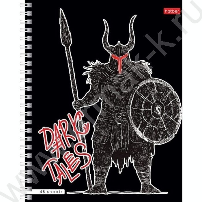 Тетрадь  48л клетка/спираль "Dark tales" 4вида | Фото 4