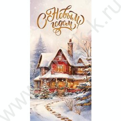 Конверт д/денег "С Новым Годом! Домик" NEW | Фото 1