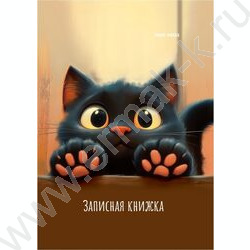 Зап. книжка 48л А7 тв.обл  "Лапки котика-2" /глянец/ | Фото 1