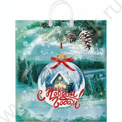 Пакет с пластиковыми ручками 40*44см Хрустальный шар NEW | Фото 1