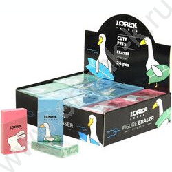 Ластик прямоугольный "KIDS FIGURE CUTE PETS", термопласт. резина 20*29*10мм /ассорти NEW | Фото 8