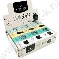 Ластик прямоугольный "VOLUME ERASER NAUGHTY CAT", ПВХ 35*21*10мм /ассорти NEW | Фото 4