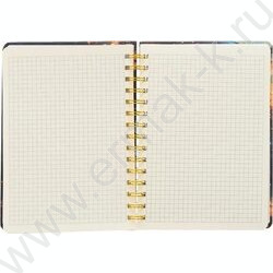 Ежедневник-блокнот н/дат 21*14,5 80л Живопись /спираль,цв.тв.обл.,на резинке,блок-клетка NEW | Фото 3