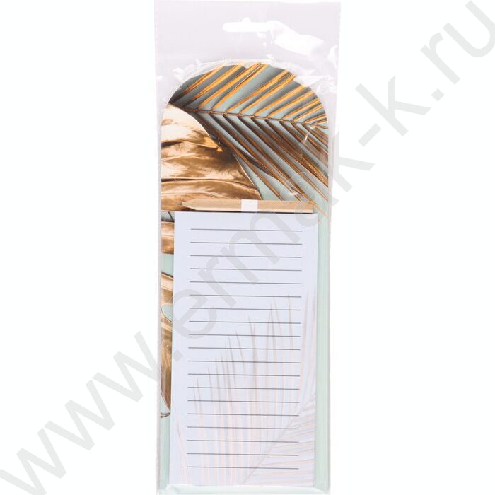 Блок д/записей с карандашом на магнитном креплении 27*10см 40л "Night Tropic" /проклеенный,линия | Фото 2