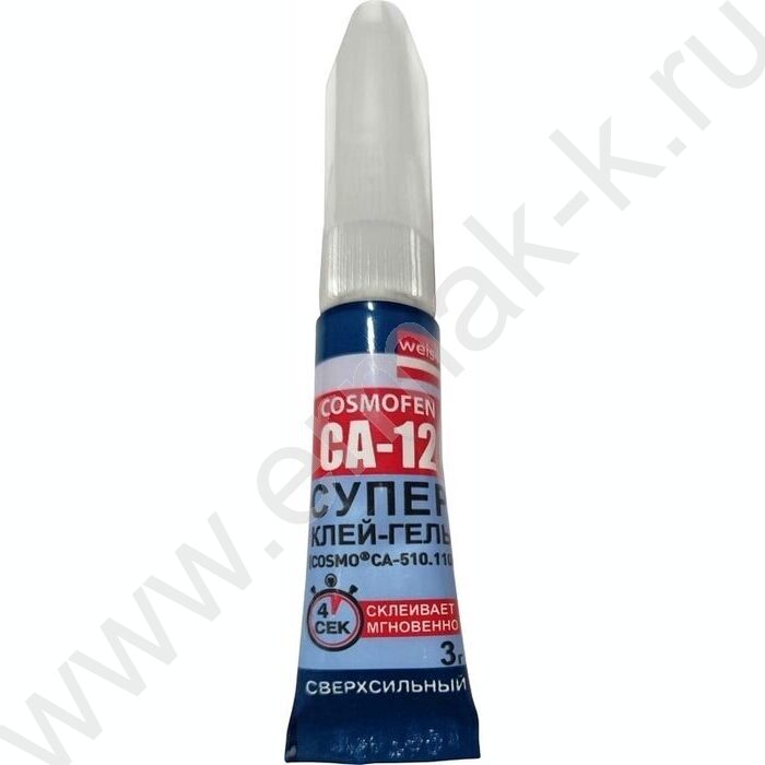 Супер клей гель COSMO CA 12, тюбик 3гр | Фото 2