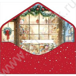 Конверт д/денег  83*167мм  "С Новым Годом!" NEW | Фото 2