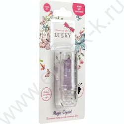 Помада для губ блестящая Magic Crystal,меняющая цвет на розовый,цвет фиолетовый с блестками,с ар NEW | Фото 4