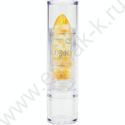 Помада-бальзам для губ Конфетти,прозрачная с оранж.блестками с ароматом персика NEW | Фото 1