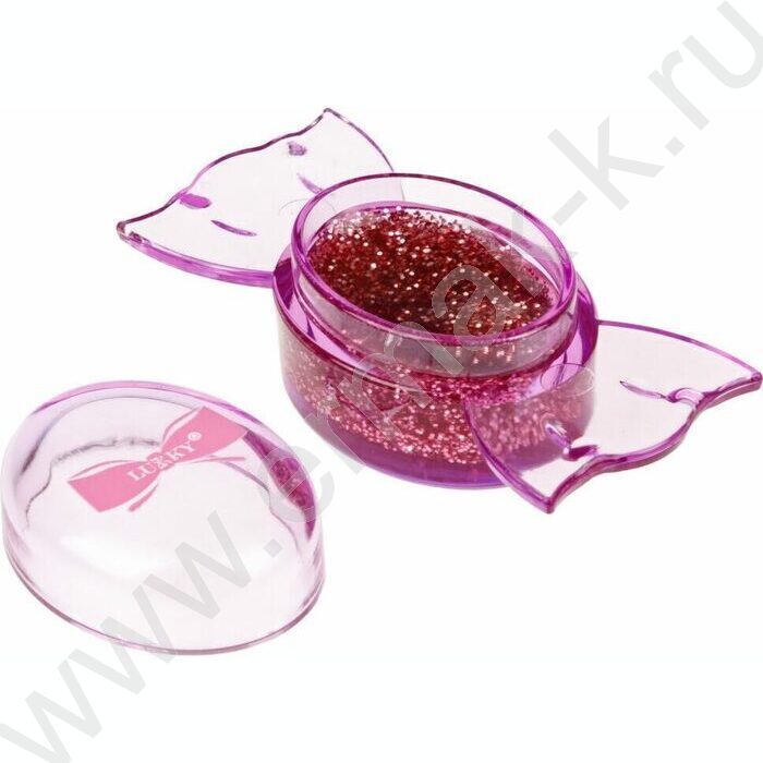 Блёстки для глаз Glitter BonBon,лица и тела прессованные,серебро | Фото 5