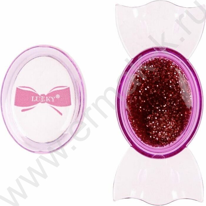 Блёстки для глаз Glitter BonBon,лица и тела прессованные,серебро | Фото 6