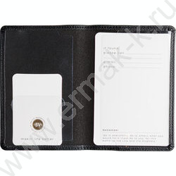 Обложка д/паспорта Черная /экокожа NEW | Фото 3