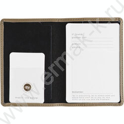 Обложка д/паспорта Оливковая /экокожа NEW | Фото 3