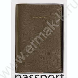 Обложка д/паспорта Оливковая /экокожа NEW | Фото 4