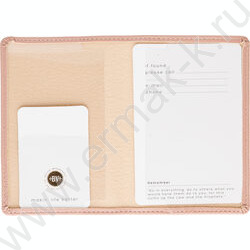 Обложка д/паспорта Пыльная роза /экокожа NEW | Фото 3