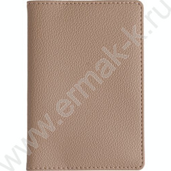 Обложка д/паспорта Бежевая /экокожа NEW | Фото 1