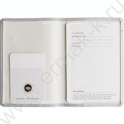 Обложка д/паспорта Серебро /экокожа NEW | Фото 3